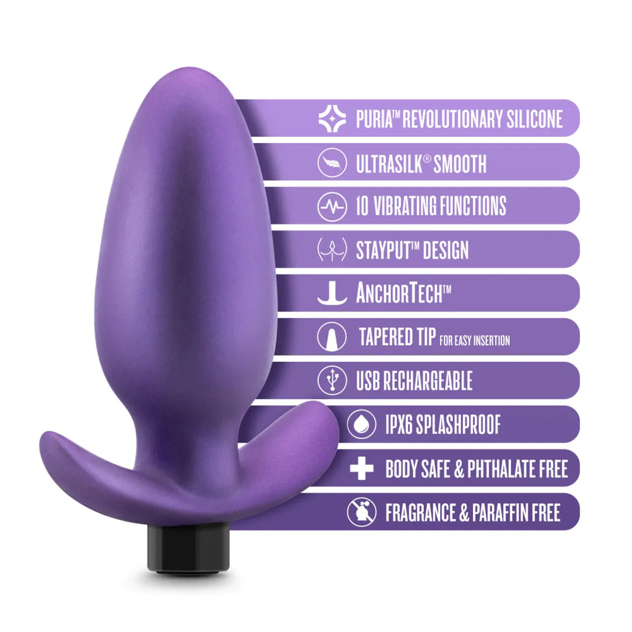 Anal Adventures Excesior Vibrating Anal Plug by Blush Novelties