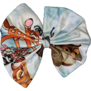 Baby Deer Fabric Hair Bow
