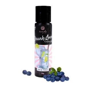 Balsam intim comestibil SECRET PLAY Drunk in Love - Gin & Tonic. pentru corp și zone erogene. cu aromă de gin & tonic. 58 gr