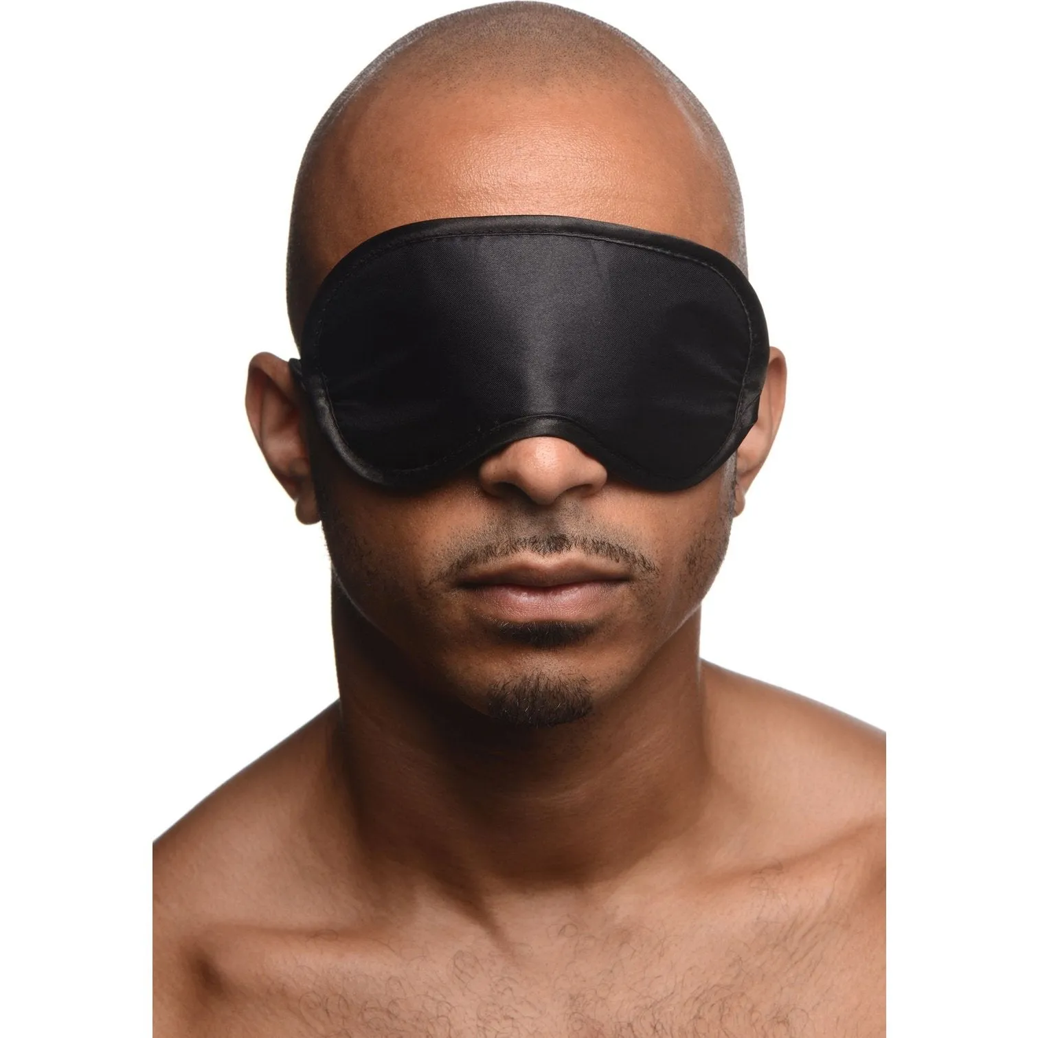 Black Satin Blindfold Mask
