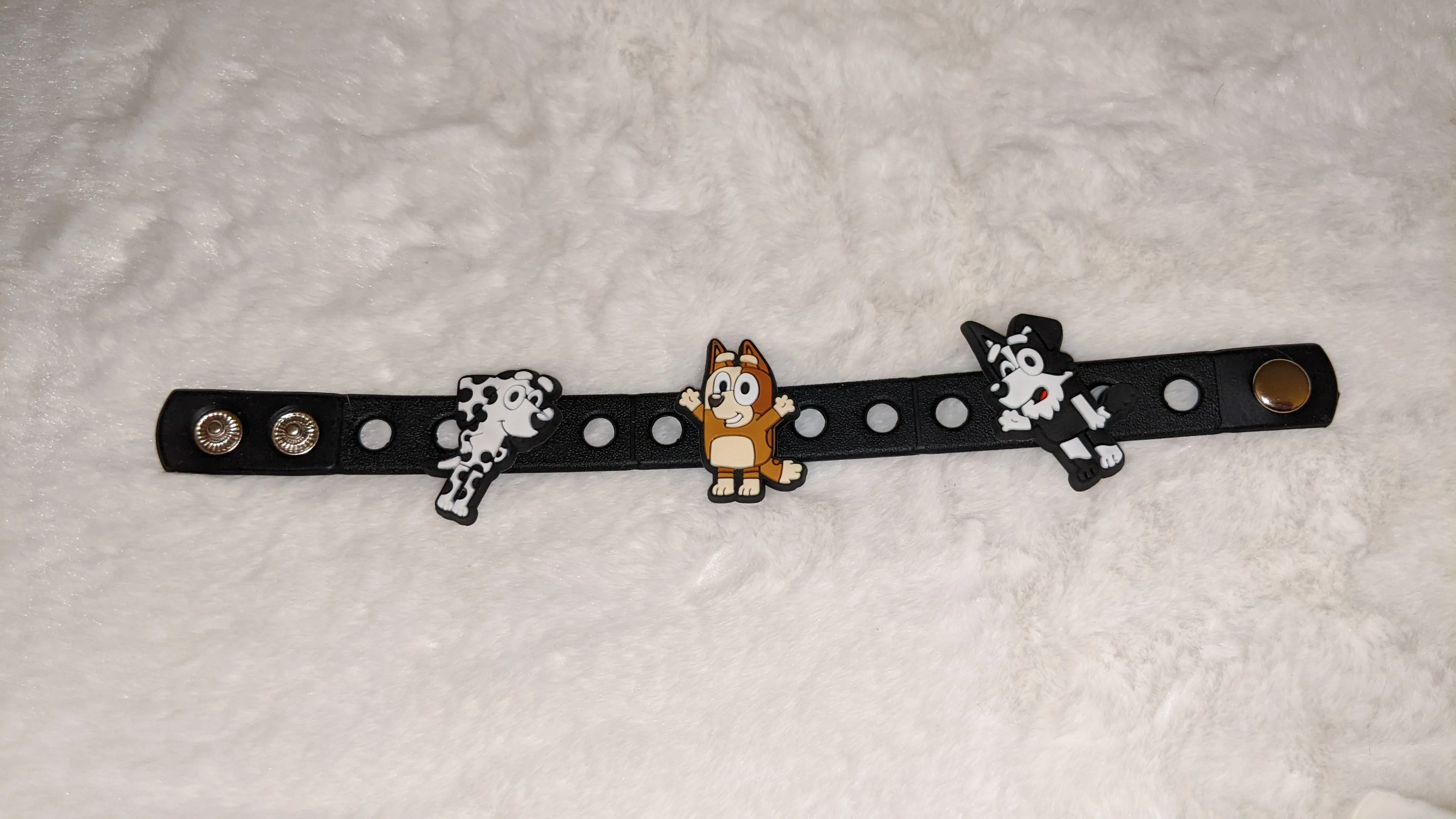 Blue Pup Dog Silicone Jibbitz Bracelets