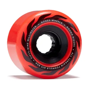 Bones ATF Rough Riders Eternal Flame 80a Skateboard Wheels - Red - 59mm