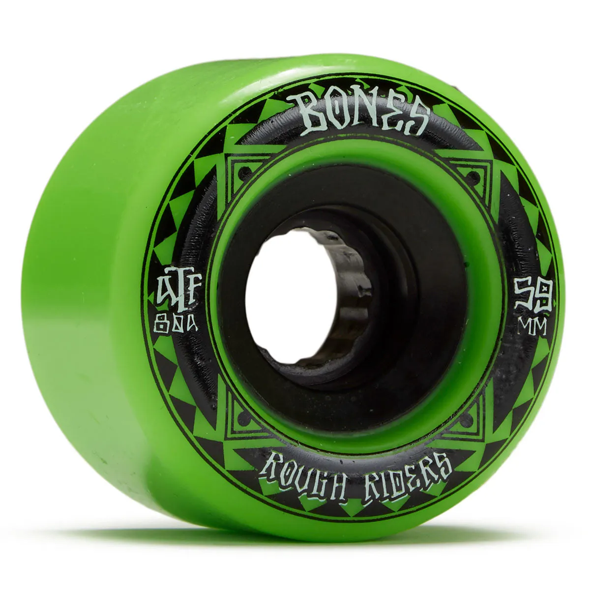 Bones Rough Riders Runners Skateboard Wheels - Green - 59mm