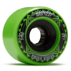 Bones Rough Riders Runners Skateboard Wheels - Green - 59mm