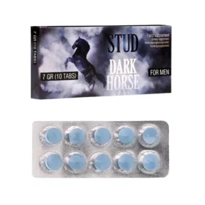 Capsule STUD Dark Horse. cu ginseng și ashwagandha. pentru erecții puternice și de durată. 10 buc