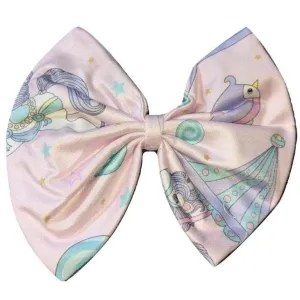 Carousel Ponies Fabric Hair Bow