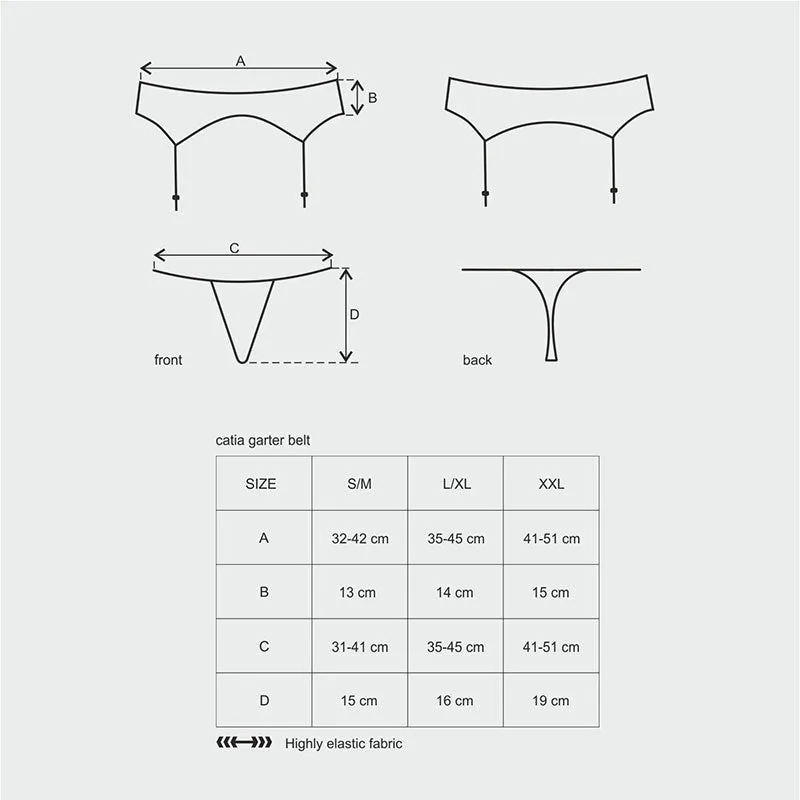 Catia Garter Belt & Thong
