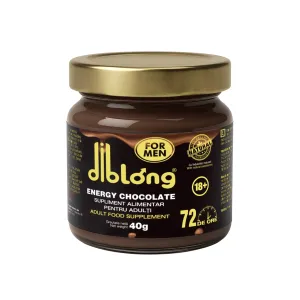 Ciocolată tartinabilă afrodisiac premium concentrat DIBLONG ENERGY CHOCOLATE for MEN. pentru potenta. erectie. impotriva ejacularii. 100% natural. 40g