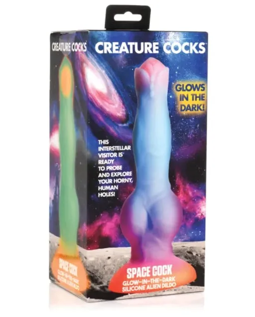 Creature Cock Glow-in-the-Dark Silicone Alien Dildo Sex Toy