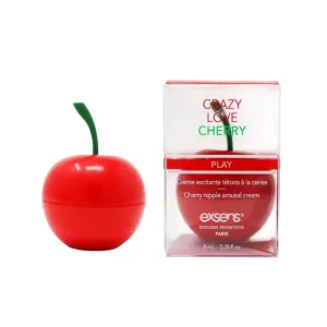 Cremă EXSENS Crazy Love Cherry - Nipple Arousal Cream. pentru stimularea sfârcurilor. cu aromă de cireșe. fără zahăr. 8 ml