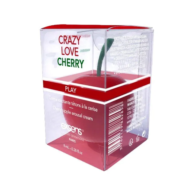 Cremă EXSENS Crazy Love Cherry - Nipple Arousal Cream. pentru stimularea sfârcurilor. cu aromă de cireșe. fără zahăr. 8 ml