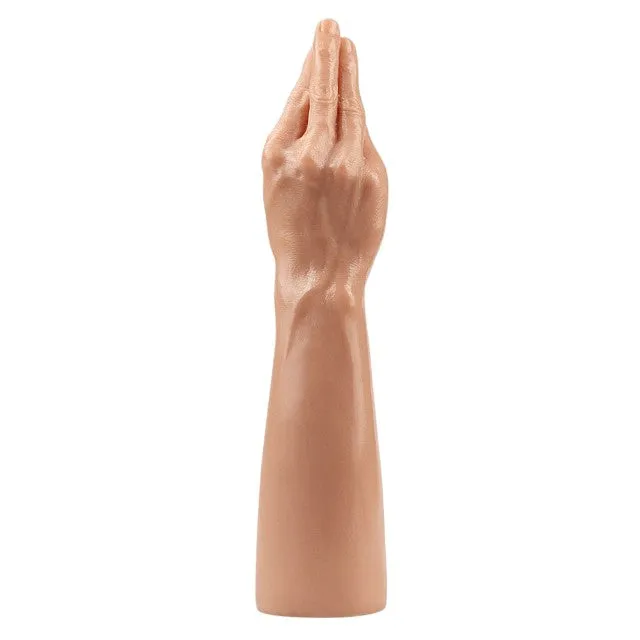 Dildo LOVETOY Fisting Extreme Magic Hand. în formă de mână. lungime 35 cm. diametru 7.5 - 9 cm. culoarea pielii