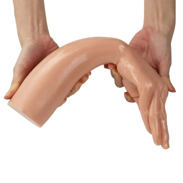 Dildo LOVETOY Fisting Extreme Magic Hand. în formă de mână. lungime 35 cm. diametru 7.5 - 9 cm. culoarea pielii