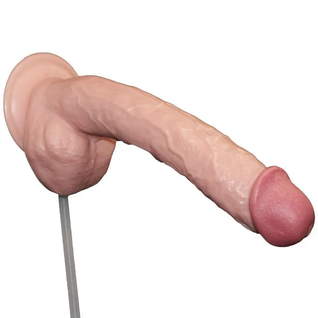 Dildo realist cu funcție de ejaculare LOVETOY Squirt Extreme 11. bază cu ventuză pentru fixare. culoarea pielii. 28 cm