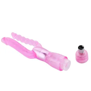 Double Penetration Vibrating Dildo for Sex Machine