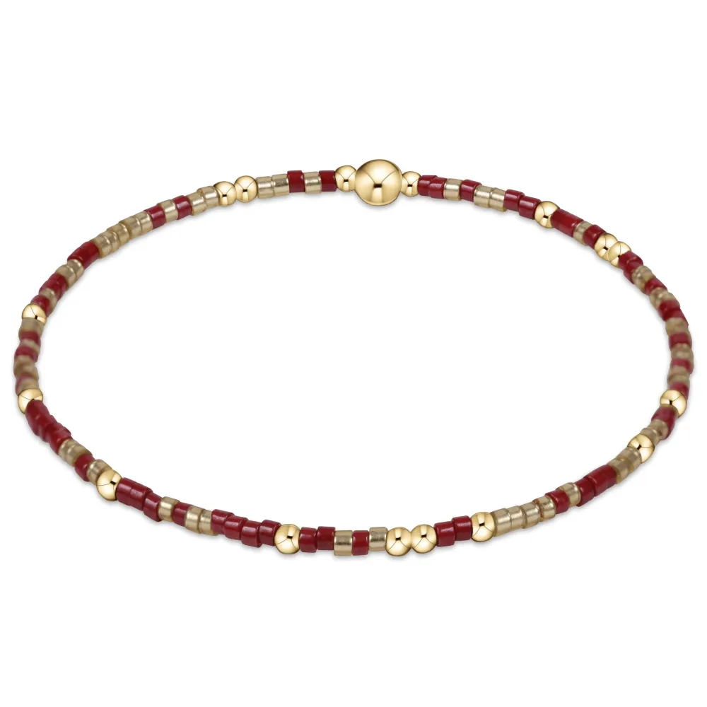 ENewton Game Day Gold Luster and Wine Hope Unwritten Bracelet