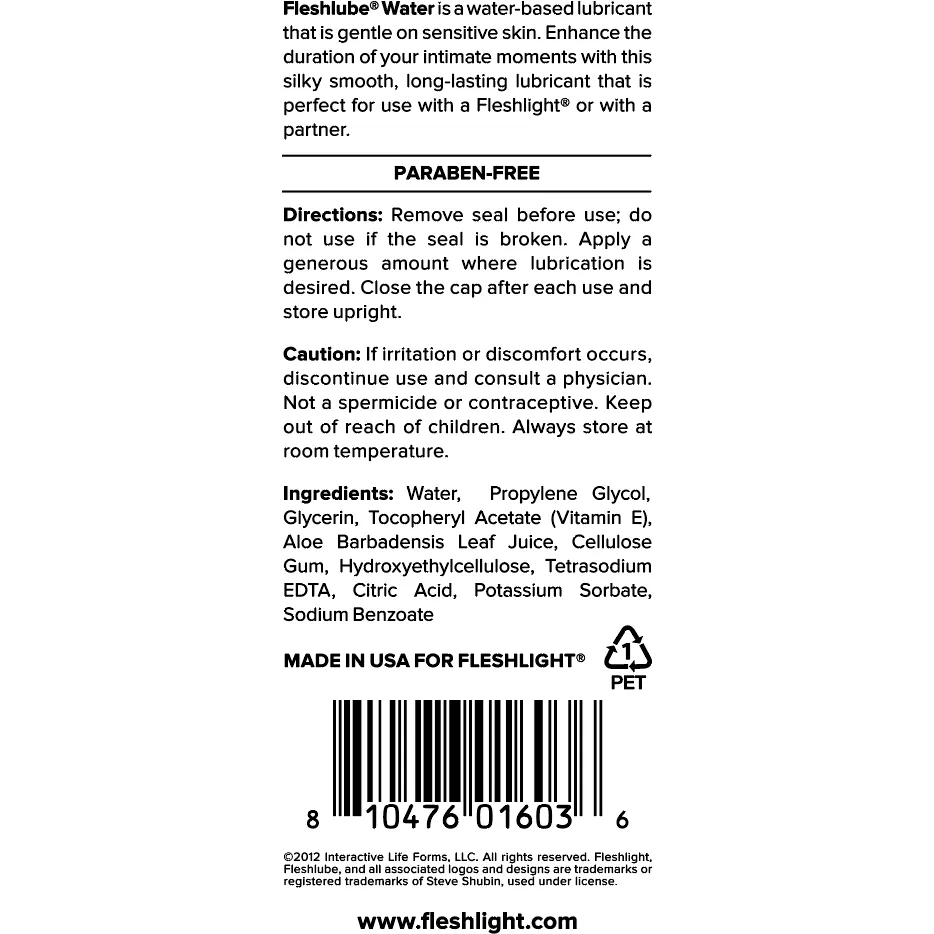 Fleshlube Water Based Lubricant by Fleshlight®‎