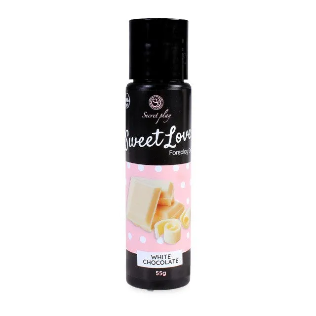 Gel intim comestibil SECRET PLAY Sweet Love - White Chocolate cu aromă de ciocolată albă. 55 gr