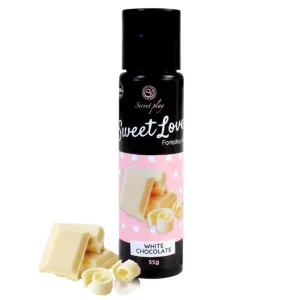 Gel intim comestibil SECRET PLAY Sweet Love - White Chocolate cu aromă de ciocolată albă. 55 gr