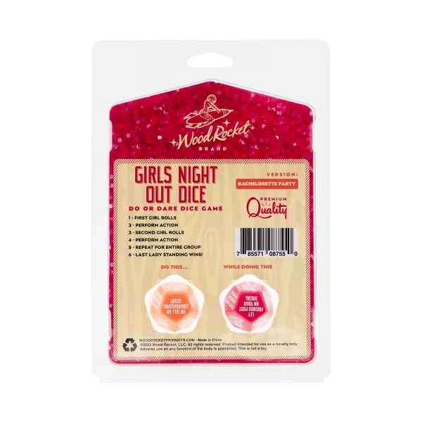 Girls Night Out Dice: Bachelorette Party