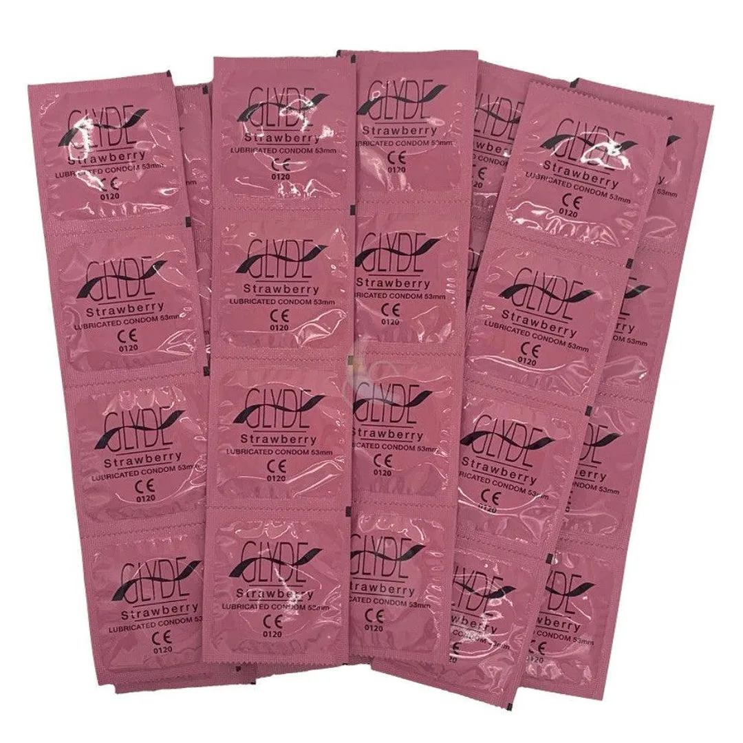 Glyde Ultra Strawberry Flavored Condoms 🍓
