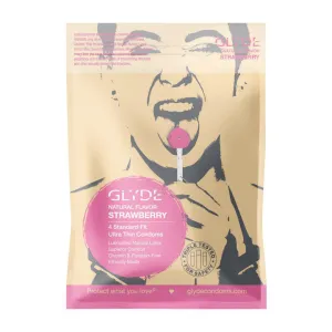 Glyde Ultra Strawberry Flavored Condoms 🍓