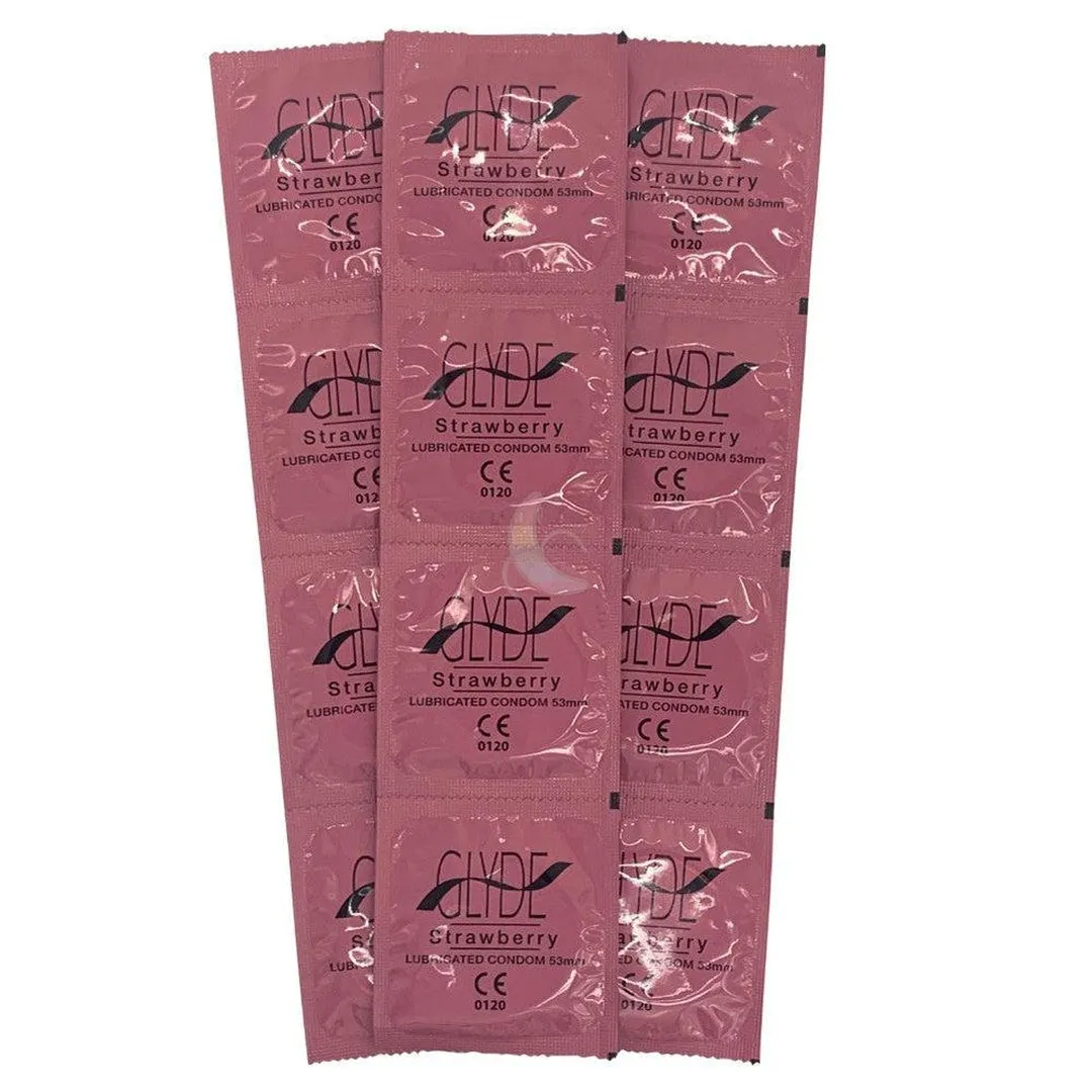 Glyde Ultra Strawberry Flavored Condoms 🍓