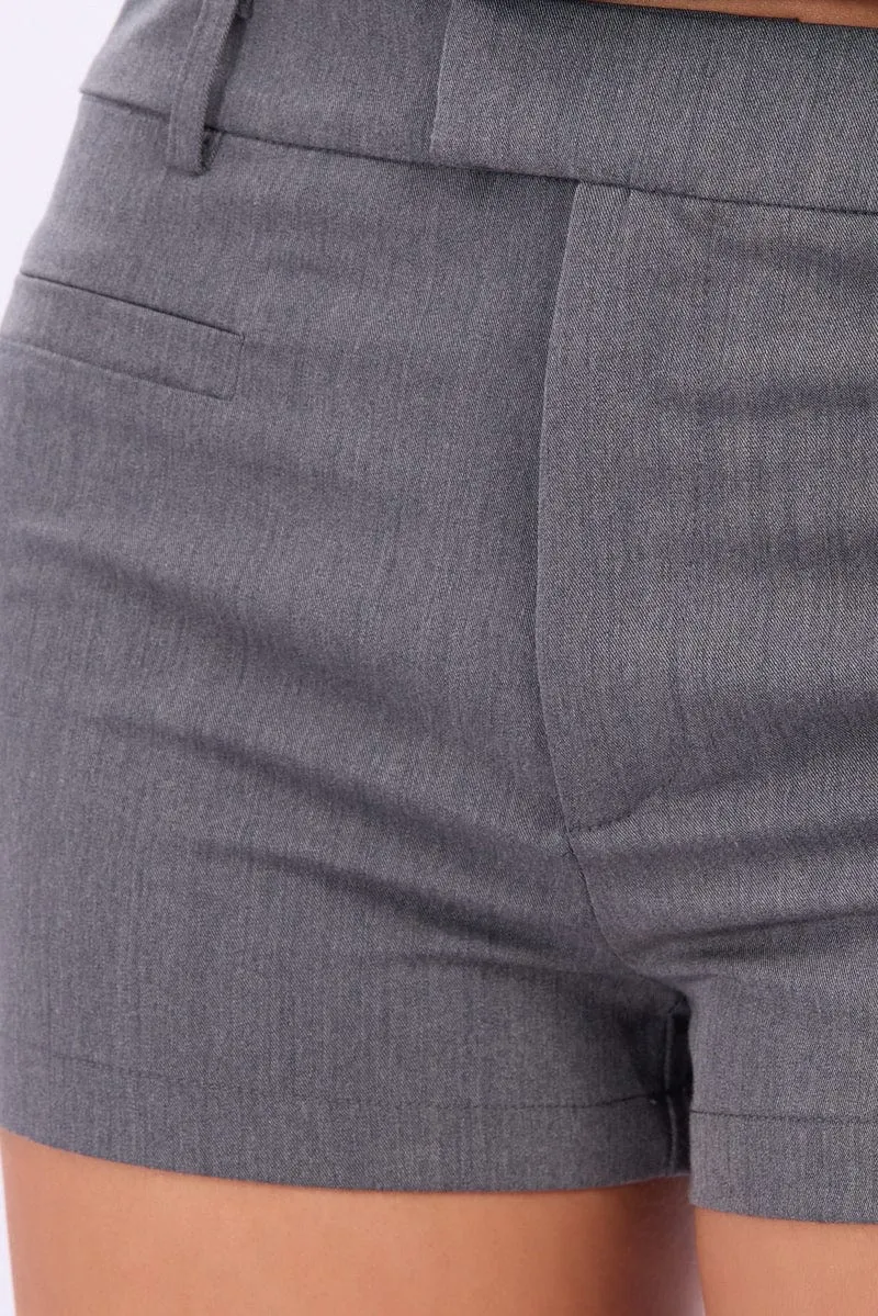Grey Micro Shorts