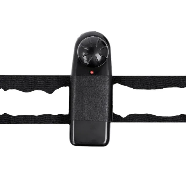 Ham Strap - On HARNESS ATTRACTION - VINCENT. cu dubla penetrare. cu vibrator rabbit. 4 cm si 15 cm