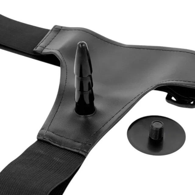 Ham Strap - On HARNESS ATTRACTION - VINCENT. cu dubla penetrare. cu vibrator rabbit. 4 cm si 15 cm