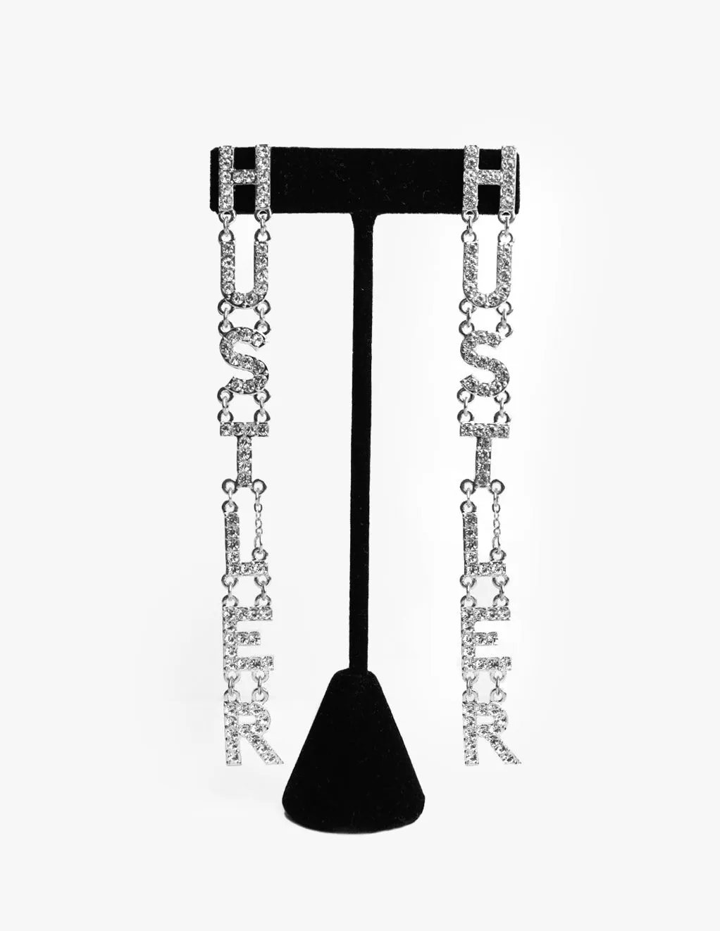 HUSTLER Rhinestone 5 Drop Earring