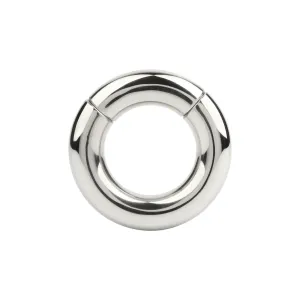 Inel pentru testicule MR. STEEL MBS Stackable Weight. cu deschidere magnetică. din oțel inoxidabil. diametru 3.9 cm (mic). argintiu