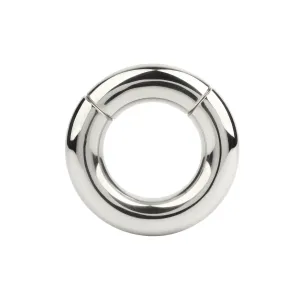 Inel pentru testicule MR. STEEL MBS Stackable Weight. cu deschidere magnetică. din oțel inoxidabil. diametru 4.2 cm (mediu). argintiu