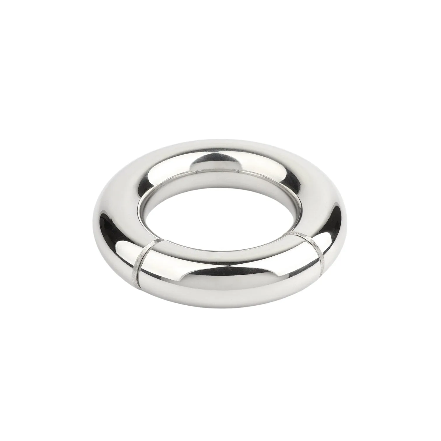 Inel pentru testicule MR. STEEL MBS Stackable Weight. cu deschidere magnetică. din oțel inoxidabil. diametru 4.2 cm (mediu). argintiu