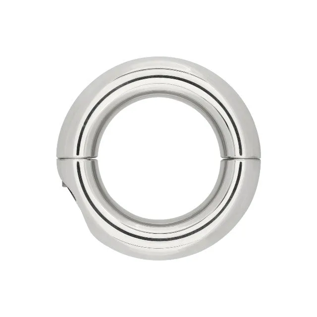 Inel pentru testicule STEEL POWER TOOLS Ballstretcher. din oțel inoxidabil. pentru jocuri erotice BDSM. diametru 51 mm. argintiu