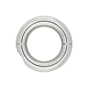 Inel pentru testicule STEEL POWER TOOLS Ballstretcher. din oțel inoxidabil. pentru jocuri erotice BDSM. diametru 51 mm. argintiu