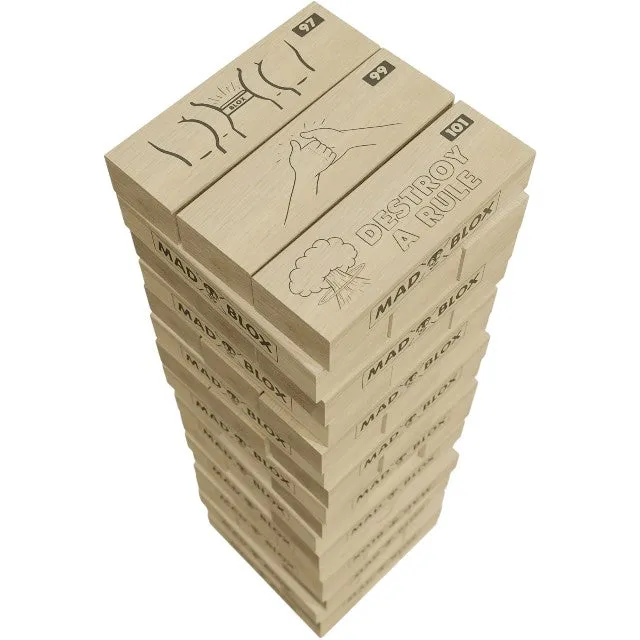 Joc de petrecere MAD PARTY GAMES Mad Blox. cu provocări amuzante. cadoul ideal pentru partener sau prieteni