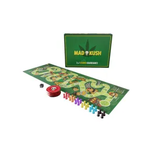 Joc de societate MAD PARTY GAMES Mad Kush. cu 2 moduri de joc distractive. cadoul perfect pentru partener sau prieteni