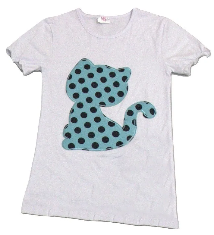 Kitty Cat Polka Dots Shirt