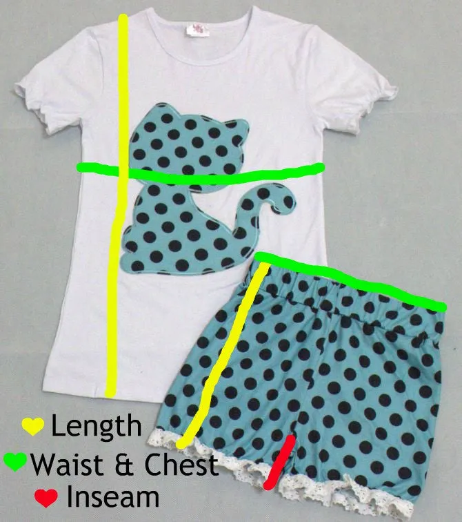 Kitty Cat Polka Dots Shirt