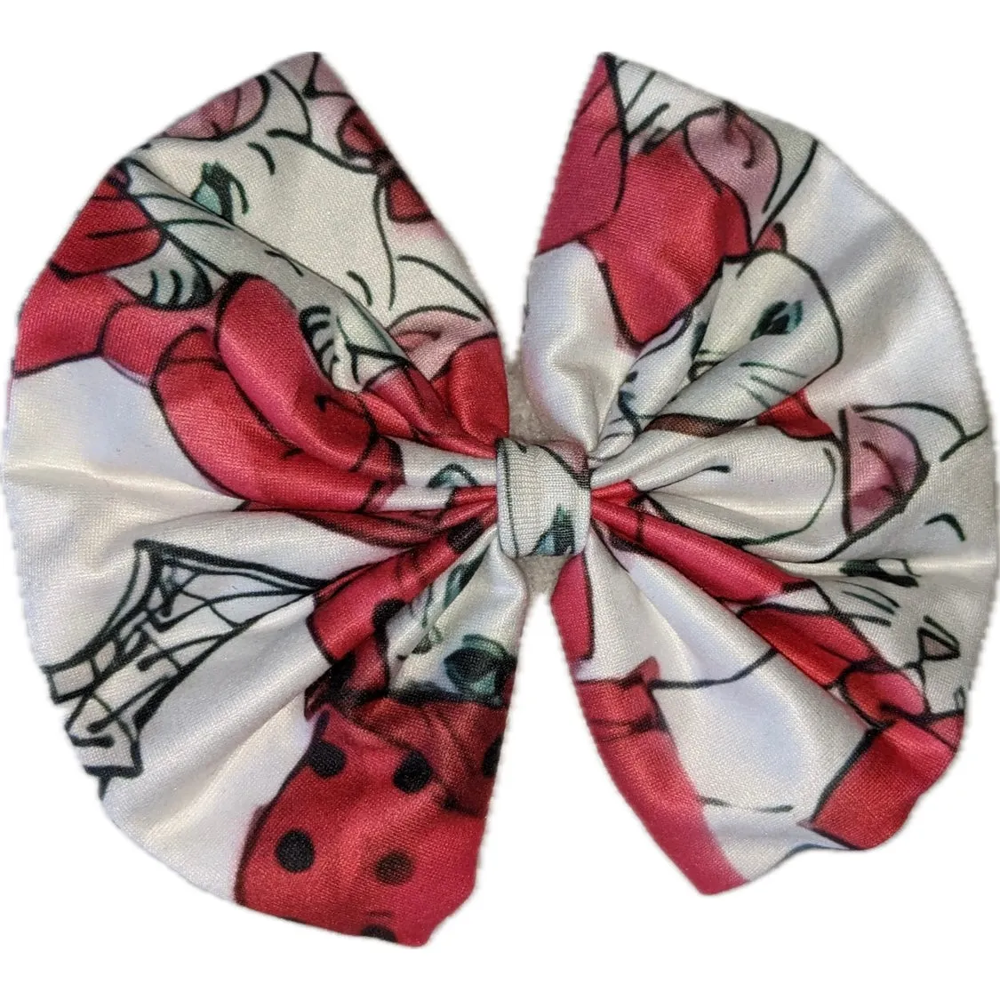 Kitty Fabric Hair Bow