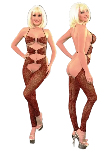 La Blinque | Red Leopard Body Stocking