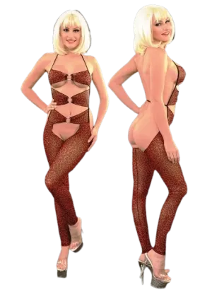 La Blinque | Red Leopard Body Stocking