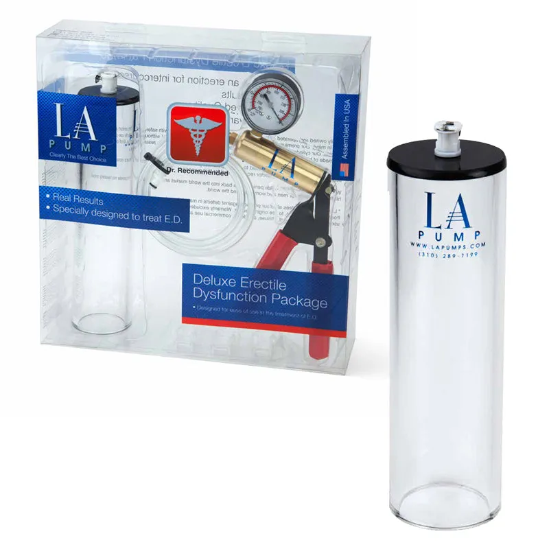 LA Pump Deluxe Erectile Dysfunction Package 1.75 x 9in. packaged