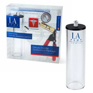 LA Pump Deluxe Erectile Dysfunction Package 2 x 9in. packaged