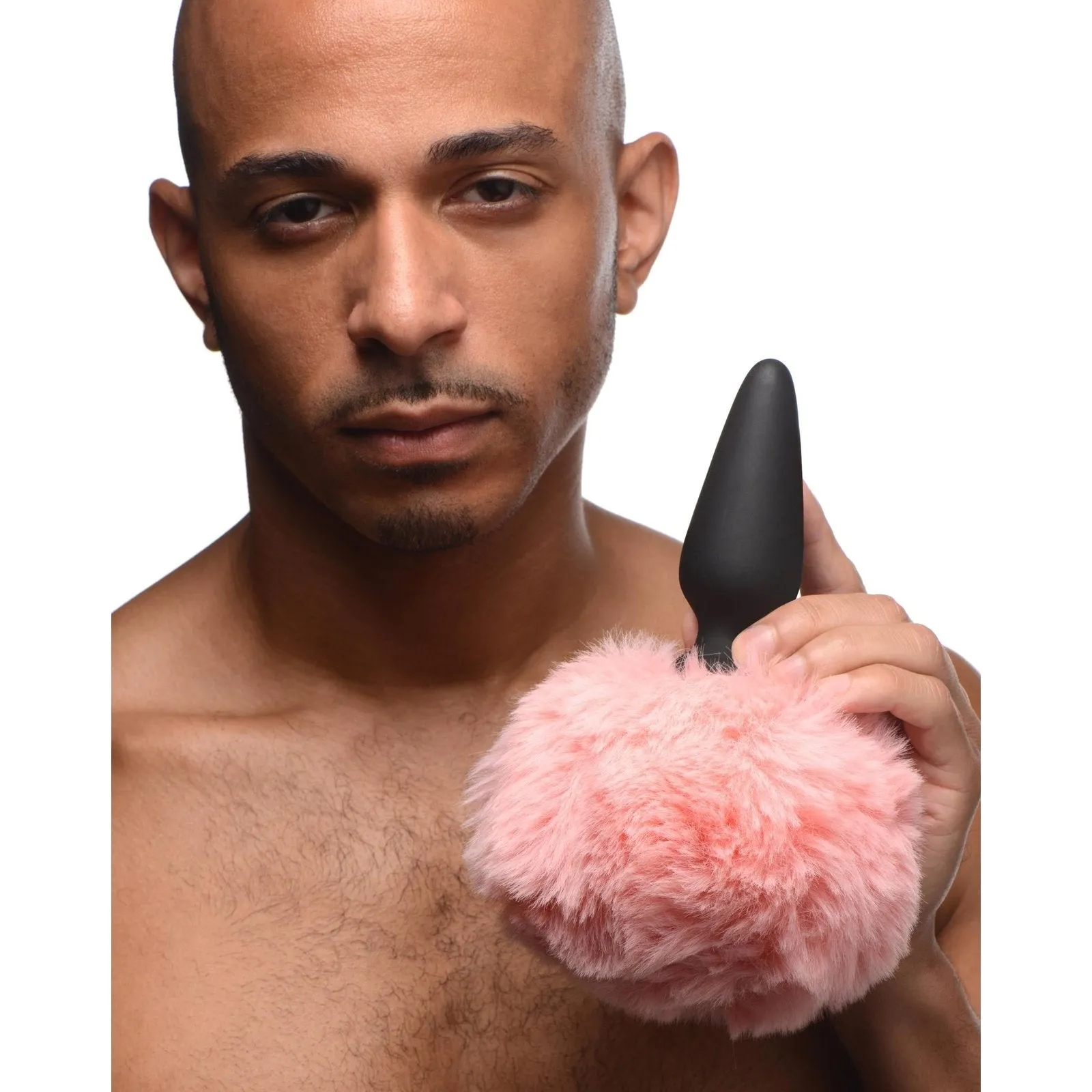 Large Anal Plug With Interchangeable Bunny Tail