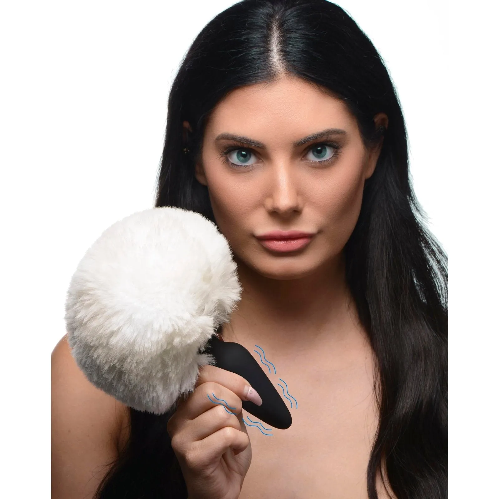 Large Vibrating Anal Plug With Interchangeable Bunny Tail