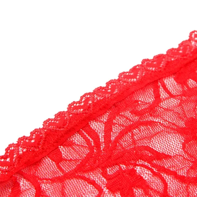 Lenjerie sexy SUBBLIME Lace Babydoll. design cu decupaj sub sân și bretele ajustabile. culoare roșu. mărime L/XL (model 954215)