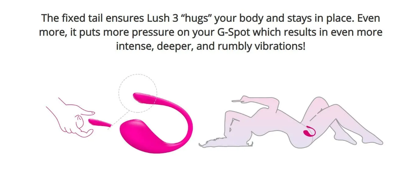 Lovense Lush 3 Bluetooth Remote Control Couples Vibrator