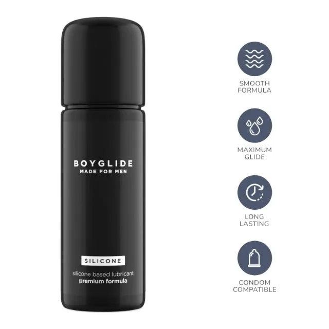 Lubrifiant anal BOYGLIDE Made for Men - Silicone. pe bază de silicon. rezistent la apă. compatibil cu prezervative. 30 ml